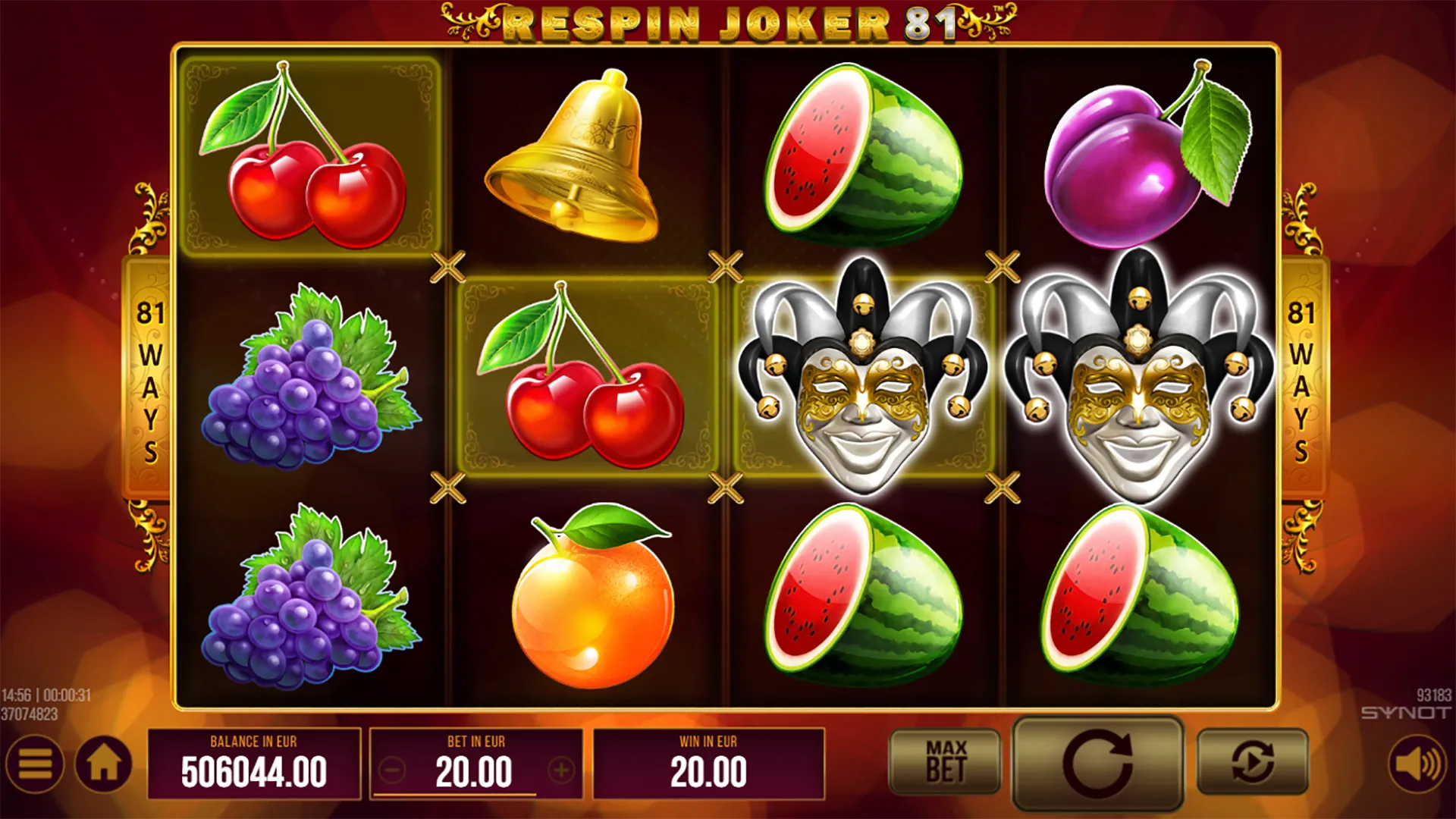 Respin Joker 81 demo